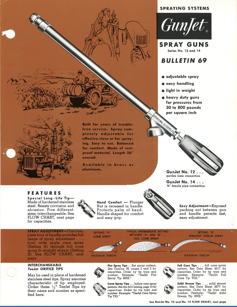 Vintage TeeJet GunJet Spray Gun Catalog