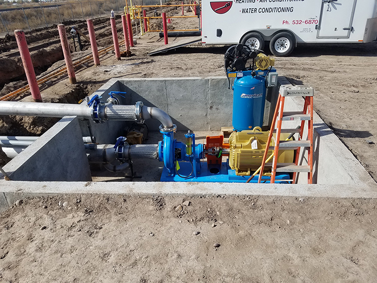 150 HP Rail Receive Pump Installation