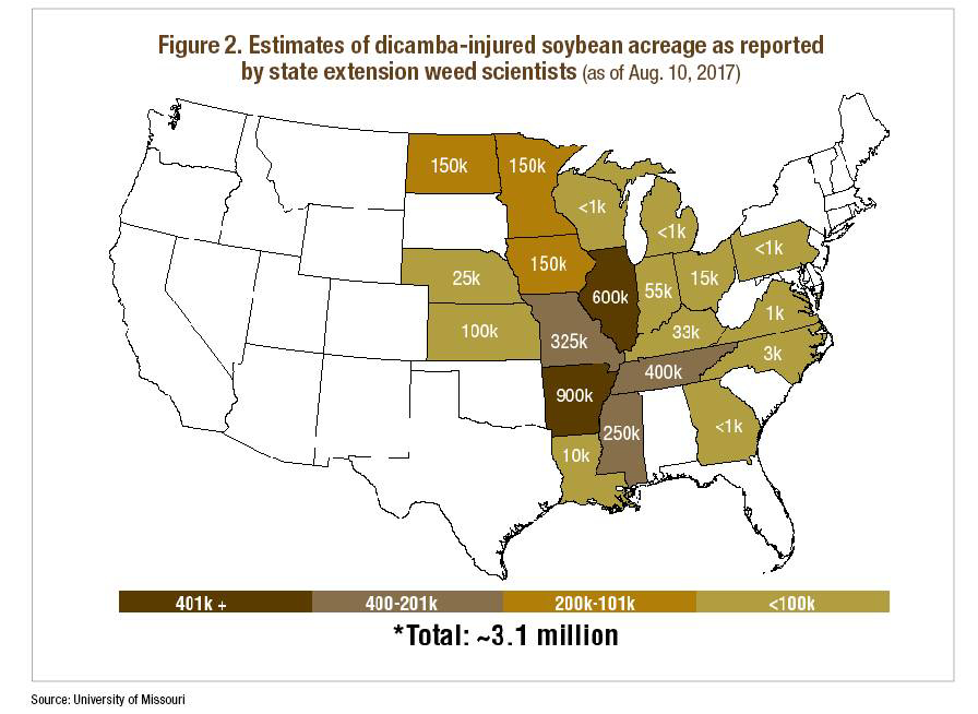 Dicamba Damage Across Midwest